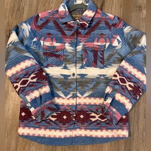 Victory Sportswear Western Aztec Print Jacket w/Quilted Lining. Girl XL.